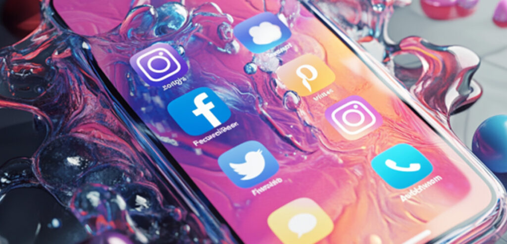 ikony socialnych sietí na telefóne