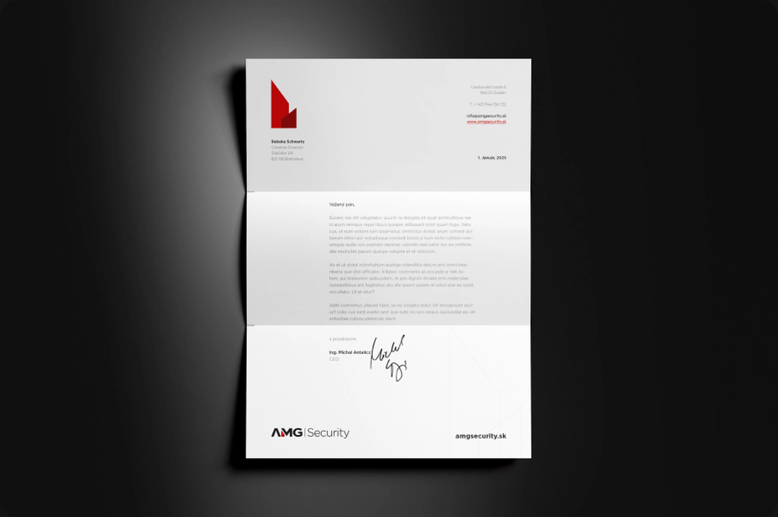 amg 10 hlavickovy papier